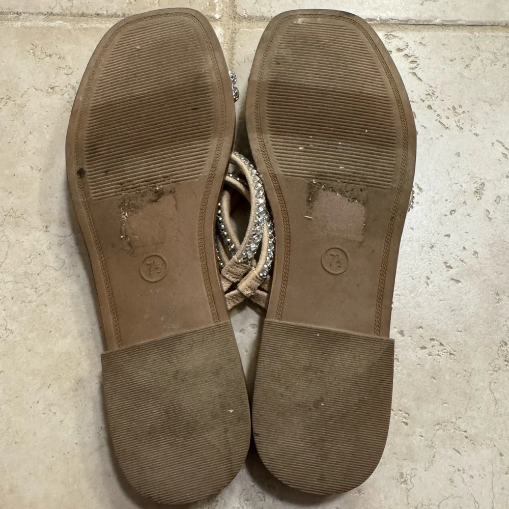 A New Day rhinestone sparkle flip flops - Picture 2 of 2